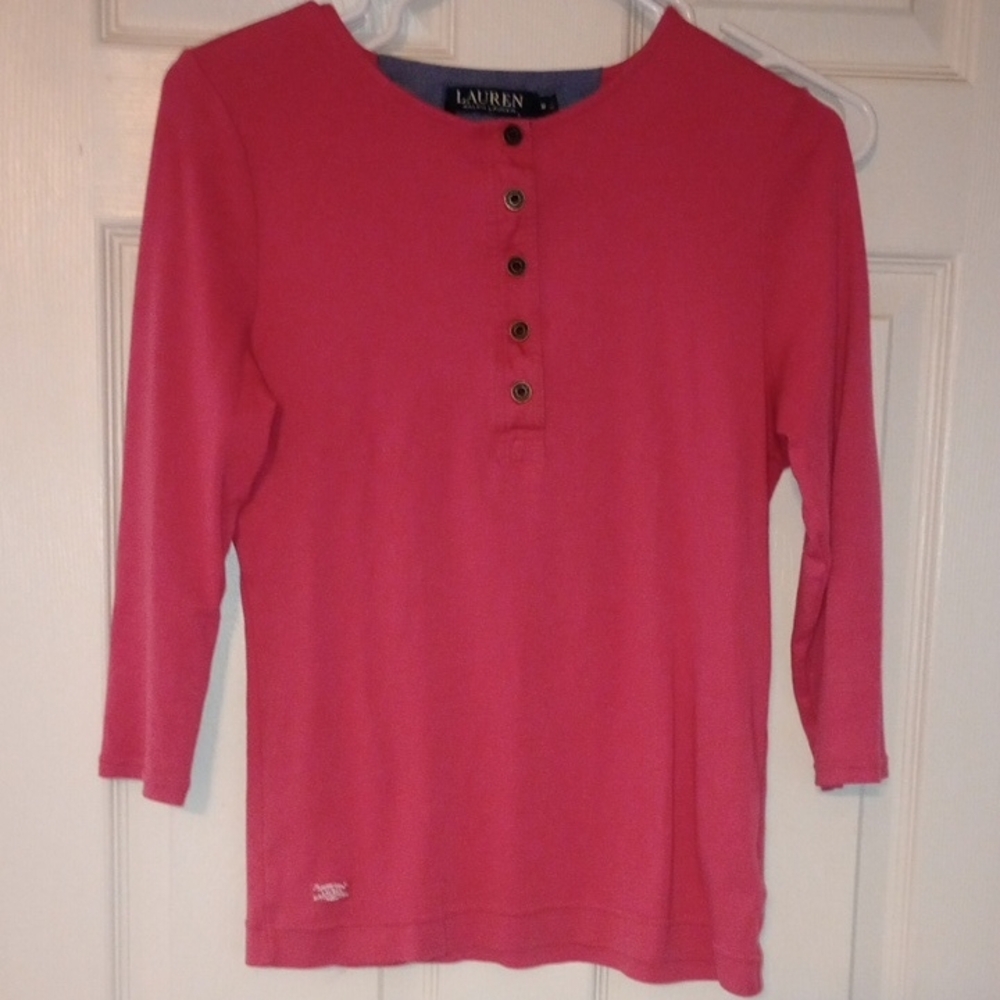 Ralph Lauren Pink Long Sleeve Tee